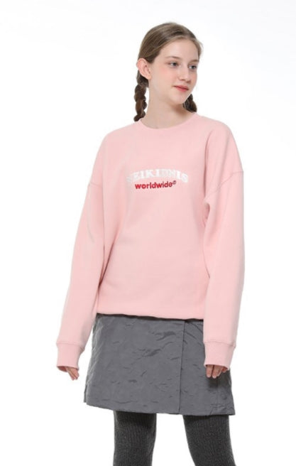 ネイキドニス(NEIKIDNIS) WORLD LOGO SWEAT SHIRT / PINK