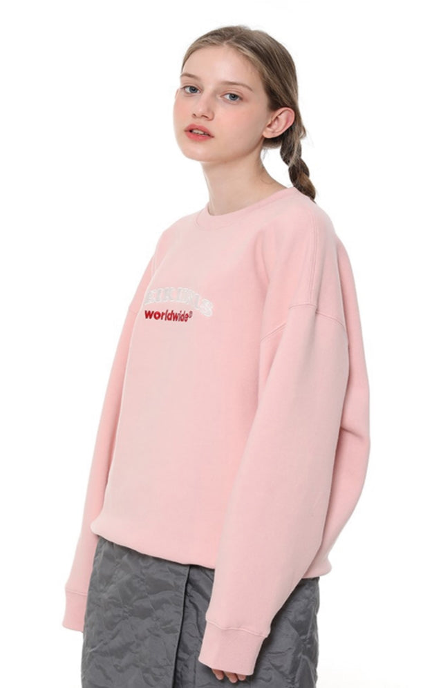 ネイキドニス(NEIKIDNIS) WORLD LOGO SWEAT SHIRT / PINK
