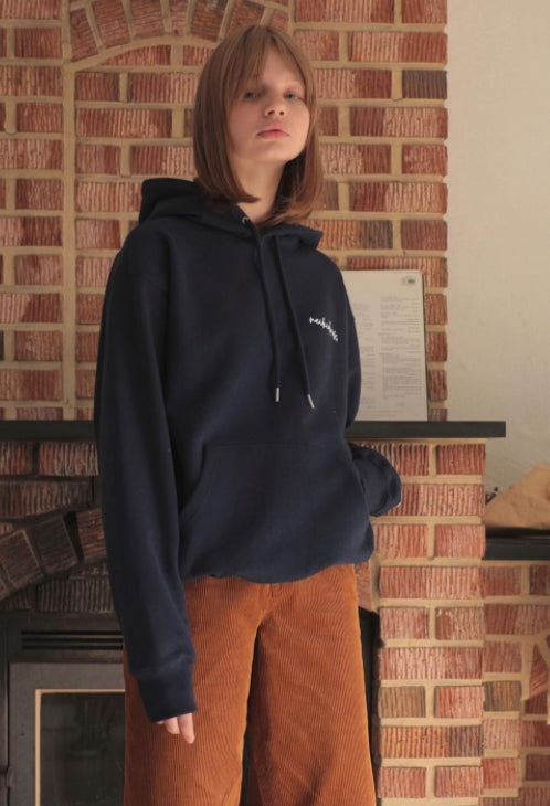 ネイキドニス(NEIKIDNIS) MULTI LOGO HOODIE / NAVY