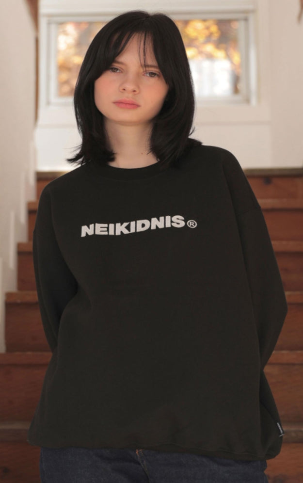 ネイキドニス(NEIKIDNIS) BOLD LOGO SWEAT SHIRT / BLACK