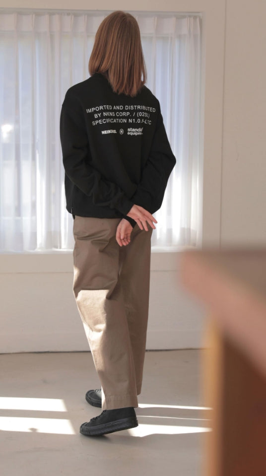 ネイキドニス(NEIKIDNIS)  SPEC LOGO SWEAT SHIRT / BLACK