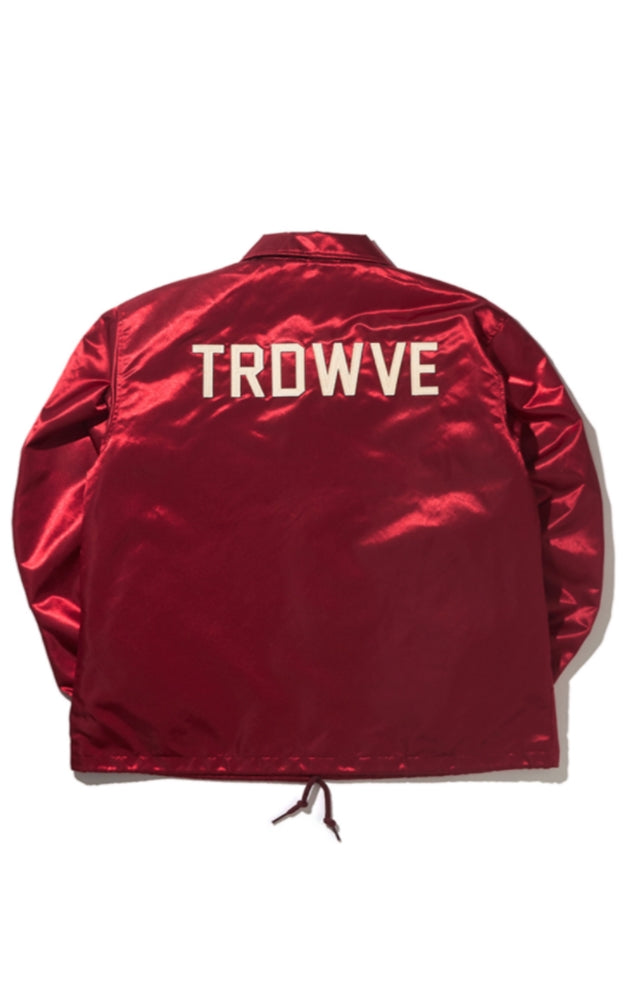 サードウェーブ(3RD WEAVE )  PRP SATIN COACH JACKET / VARSITY RED
