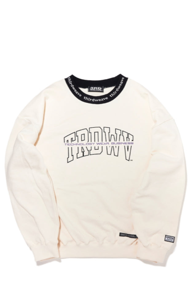 サードウェーブ(3RD WEAVE ) ARRANGE CREW NECK SWEAT / CREAM