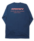 サードウェーブ(3RD WEAVE )  TRIPLE LOGO L/S TEE / NAVY