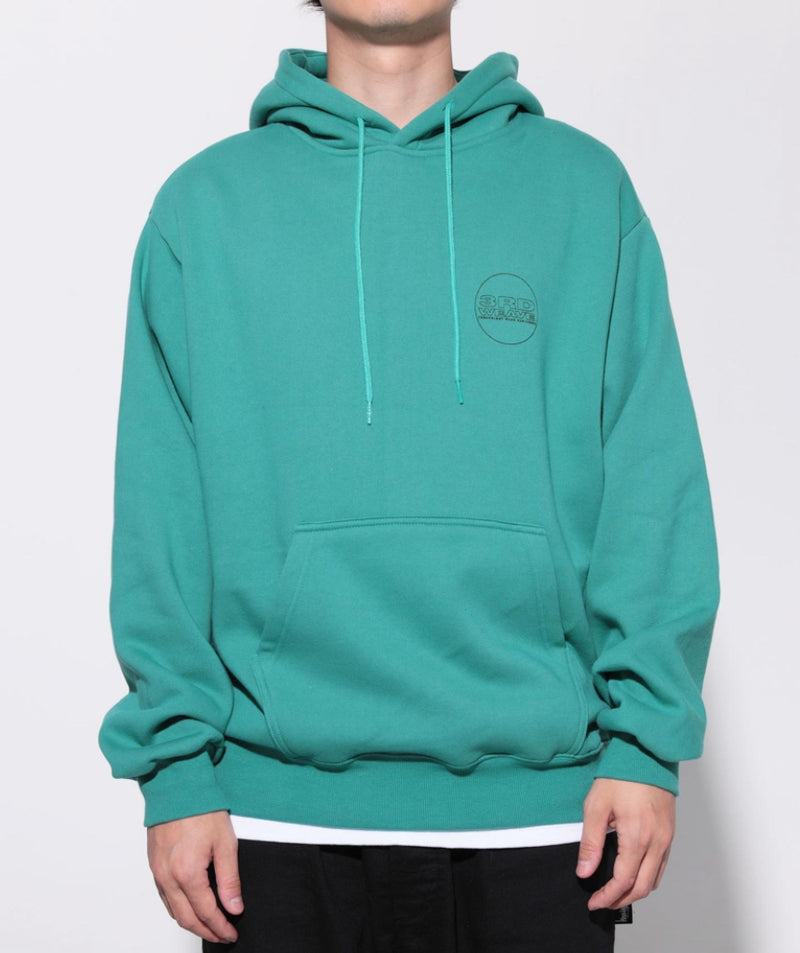 サードウェーブ(3RD WEAVE ) CIRCLE LOGO HOODIE / BLUISH GREEN