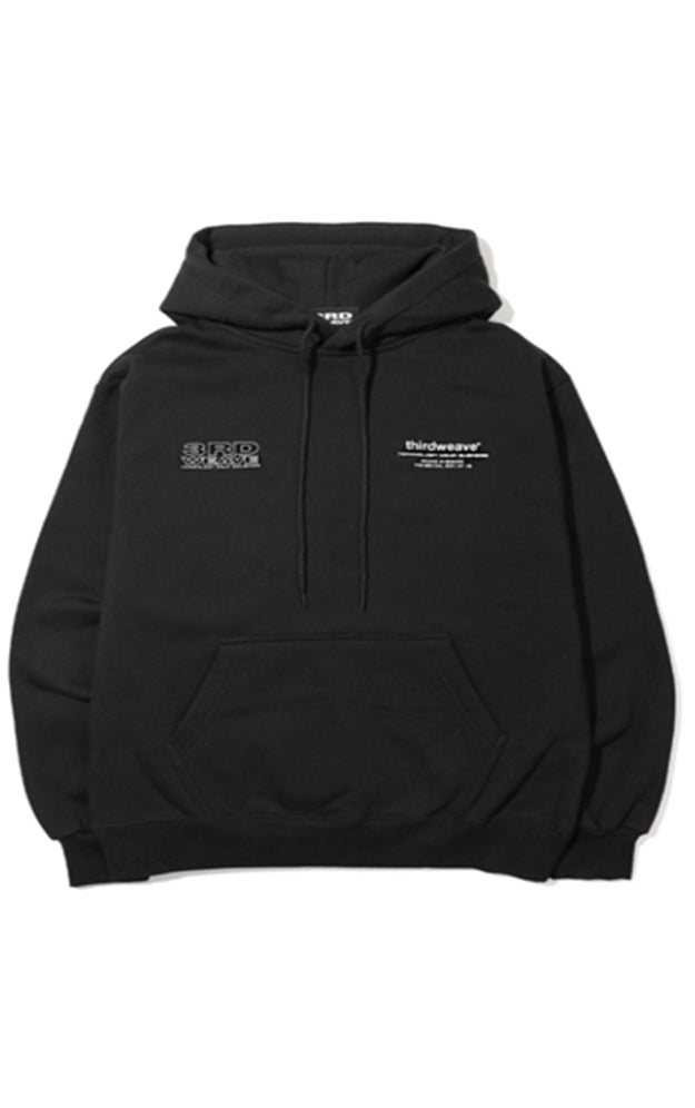 サードウェーブ(3RD WEAVE ) TRIPLE LOGO HOODIE / BLACK