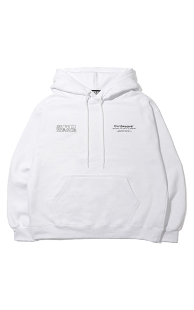 サードウェーブ(3RD WEAVE ) TRIPLE LOGO HOODIE / WHITE