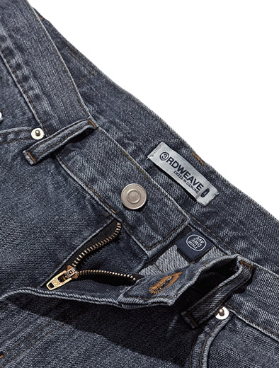 サードウェーブ(3RD WEAVE ) REGULAR FIT TAPED DENIM / WASHED BLACK