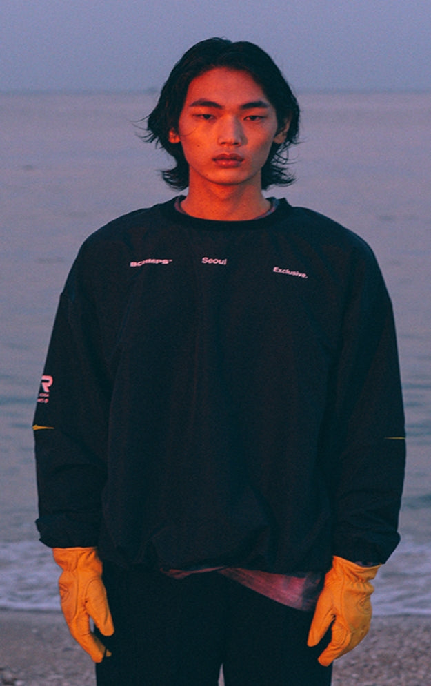 ボーンチャンプス(BORN CHAMPS)　BC SEOUL WIND SWEAT SHIRT CESCMMT03BK