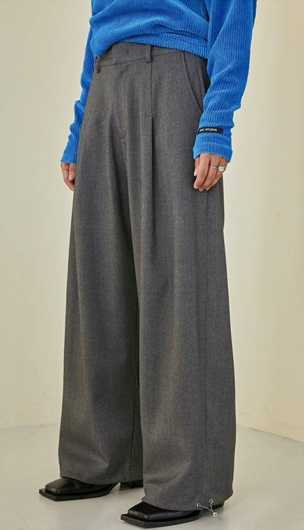 イーエスシースタジオ(ESC STUDIO)  Pintuck wide pants(grey)