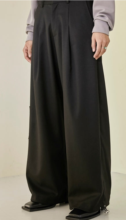 イーエスシースタジオ(ESC STUDIO)  Pintuck wide pants(black)