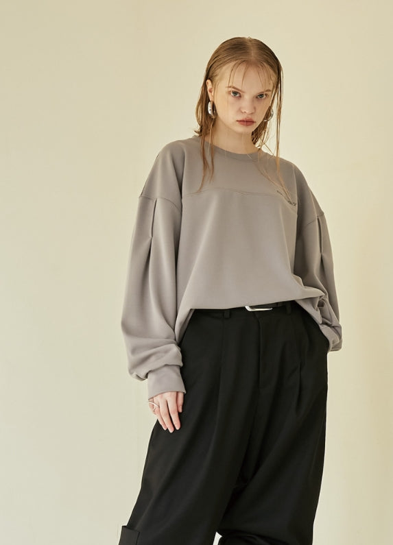 イーエスシースタジオ(ESC STUDIO)  Sleeve pintuck MTM (beige)