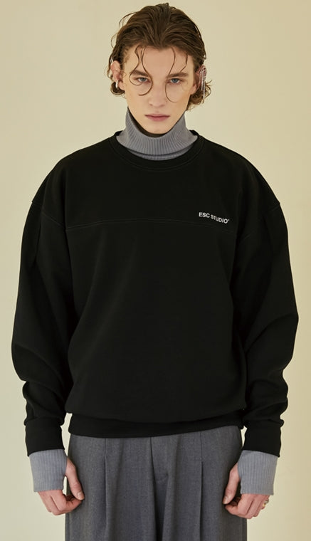 イーエスシースタジオ(ESC STUDIO)  Sleeve pintuck MTM (black)