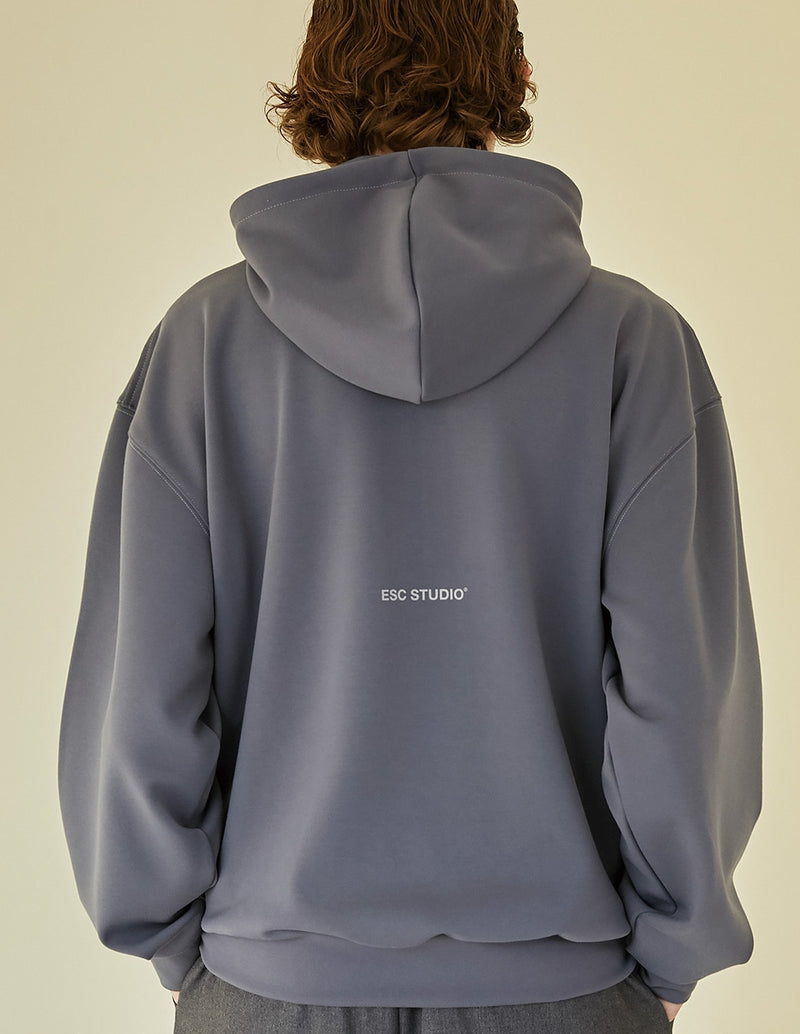 イーエスシースタジオ(ESC STUDIO)  Pintuck anorak hood (grey)