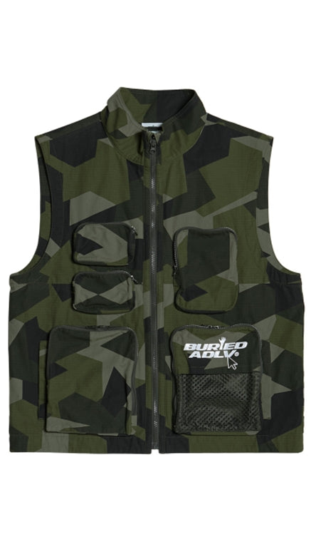 アクメドラビ(acme' de la vie) BA x ADLV OUTPOCKET VEST CAMOFLAGE