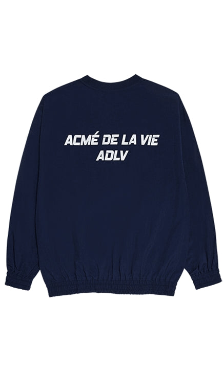 アクメドラビ(acme' de la vie)  ADLV SPORTY LOGO WOVEN SHIRT NAVY
