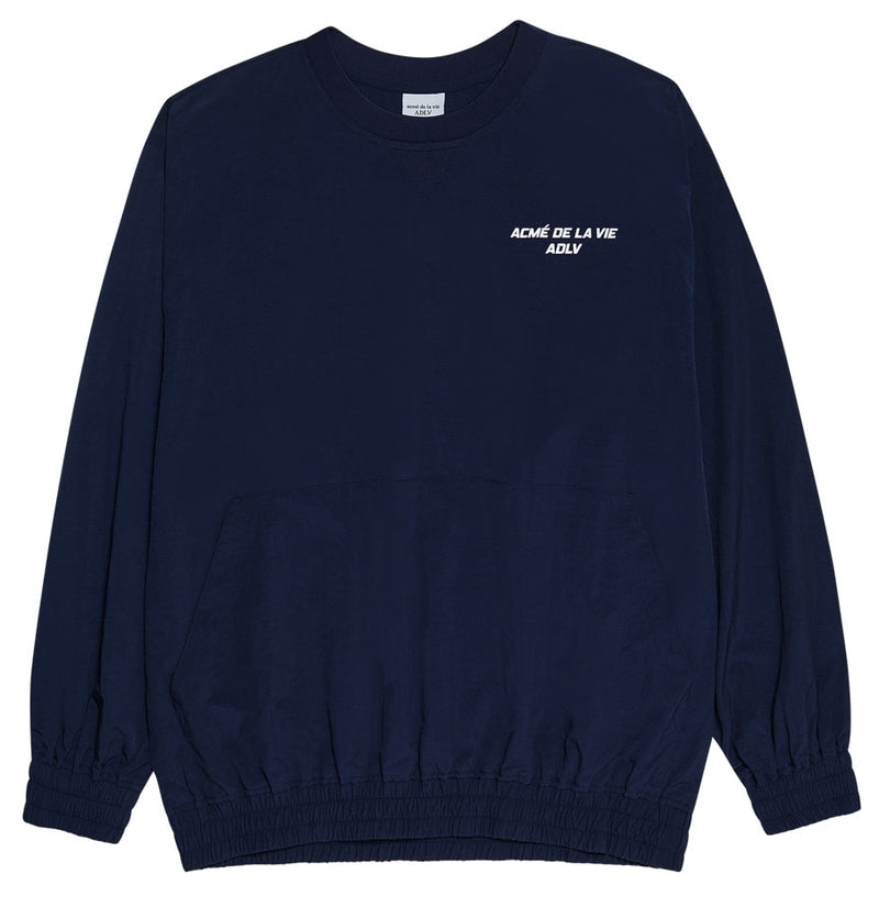 アクメドラビ(acme' de la vie)  ADLV SPORTY LOGO WOVEN SHIRT NAVY