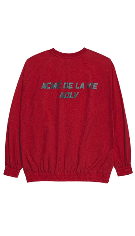 アクメドラビ(acme' de la vie)  ADLV SPORTY LOGO WOVEN SHIRT RED