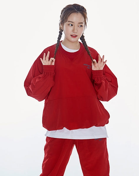 アクメドラビ(acme' de la vie)  ADLV SPORTY LOGO WOVEN SHIRT RED