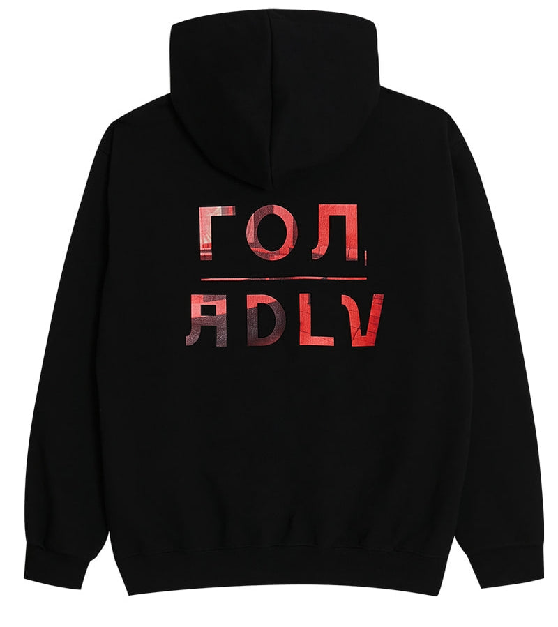 アクメドラビ(acme' de la vie)  LOG X ADLV LOGIN HOODIE BLACK