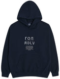 アクメドラビ(acme' de la vie)  LOG X ADLV PIECE OF MEMORY HOODIE NAVY