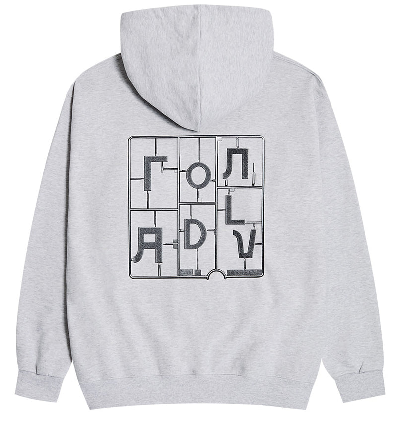 アクメドラビ(acme' de la vie)  LOG X ADLV PIECE OF MEMORY HOODIE MELANGE