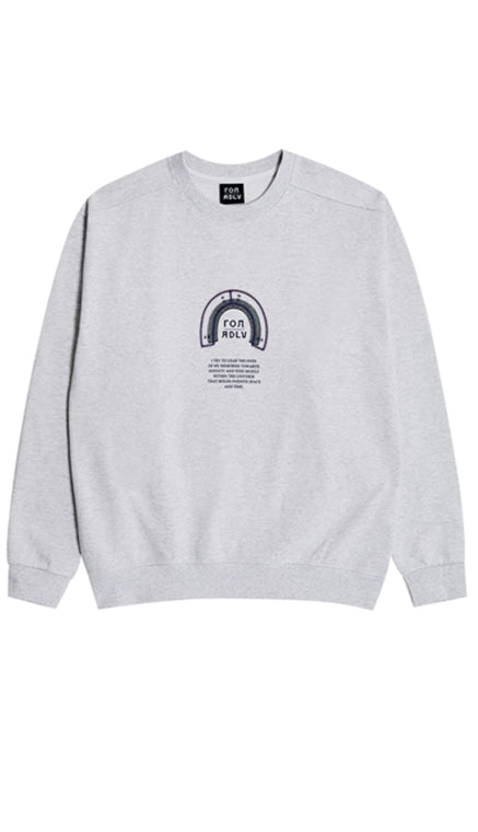 アクメドラビ(acme' de la vie)  LOG X ADLV OVERLAP CHAIR SWEAT SHIRT MELANGE
