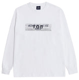 アクメドラビ(acme' de la vie)  LOG X ADLV DOCKING LONG SLEEVE T-SHIRT WHITE