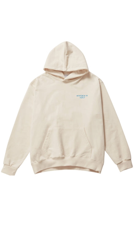 アクメドラビ(acme' de la vie)  BASIC LOGO EMBROIDERY HOODIE IVORY