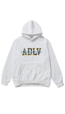 アクメドラビ(acme' de la vie)  PAISLEY LOGO EMBROIDERY HOODIE WHITE