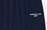 アクメドラビ(acme' de la vie)   ADLV SPORTY LOGO WOVEN PANTS NAVY