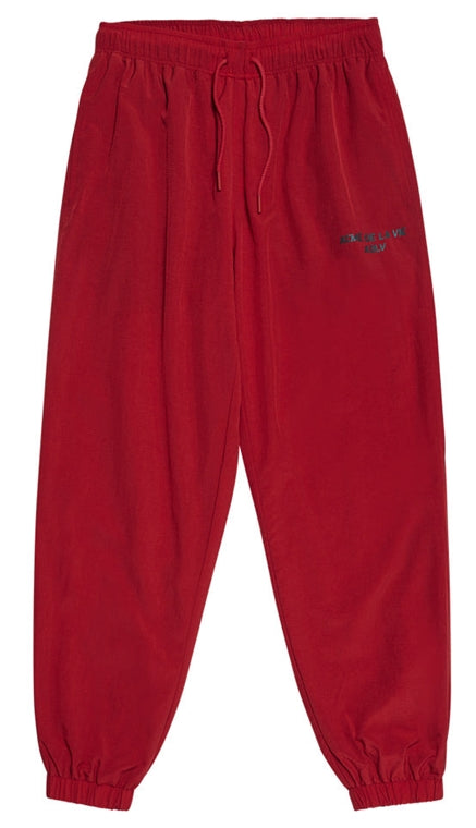 アクメドラビ(acme' de la vie)   ADLV SPORTY LOGO WOVEN PANTS RED