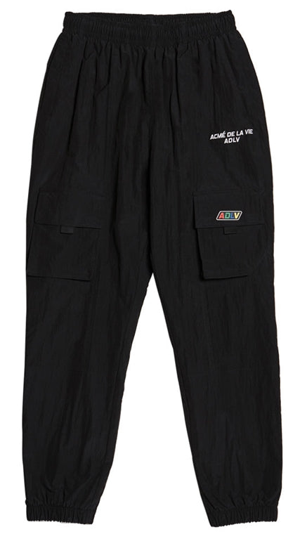 アクメドラビ(acme' de la vie)   OUTPOCKET WOVEN PANTS BLACK