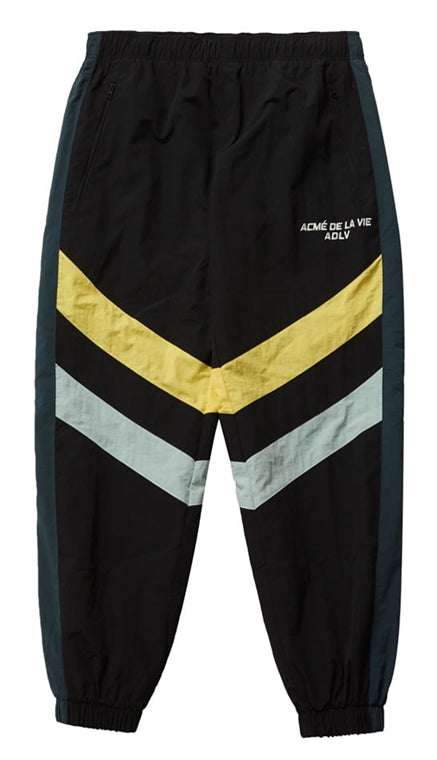 アクメドラビ(acme' de la vie)  MULTICOLOR WOVEN SETUP PANTS BLACK