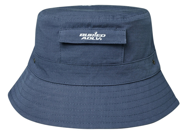 アクメドラビ(acme' de la vie)   BA x ADLV OUT POCKET BUCKET HAT INDIGO BLUE