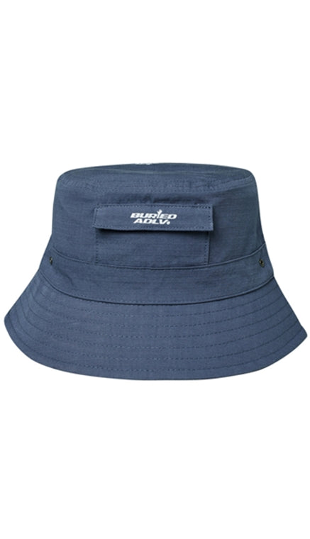 アクメドラビ(acme' de la vie)   BA x ADLV OUT POCKET BUCKET HAT INDIGO BLUE