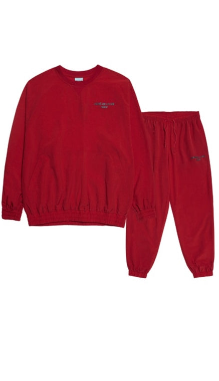 アクメドラビ(acme' de la vie)  ADLV SPORTY LOGO WOVEN SET-UP RED