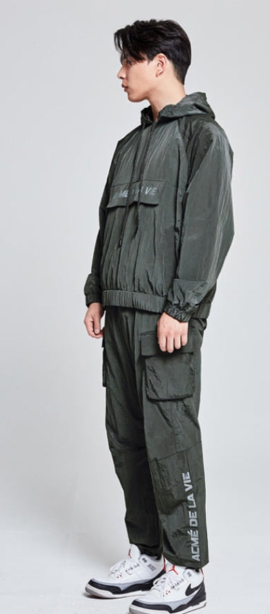 アクメドラビ(acme' de la vie)  ADLV BIG POCKET SET-UP DARK GREY