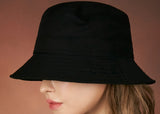 VARZAR(バザール) Cotton bucket hat black