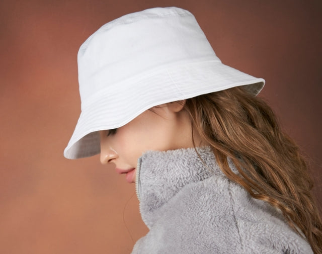 VARZAR(バザール) Cotton bucket hat white