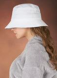 VARZAR(バザール) Cotton bucket hat white