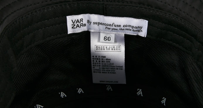 VARZAR(バザール) Poly bucket hat black