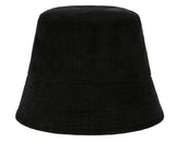 VARZAR(バザール) Corduroy stud drop bucket hat black