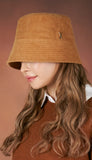 VARZAR(バザール) Corduroy stud drop bucket hat brown