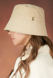 VARZAR(バザール) Corduroy stud drop bucket hat cream