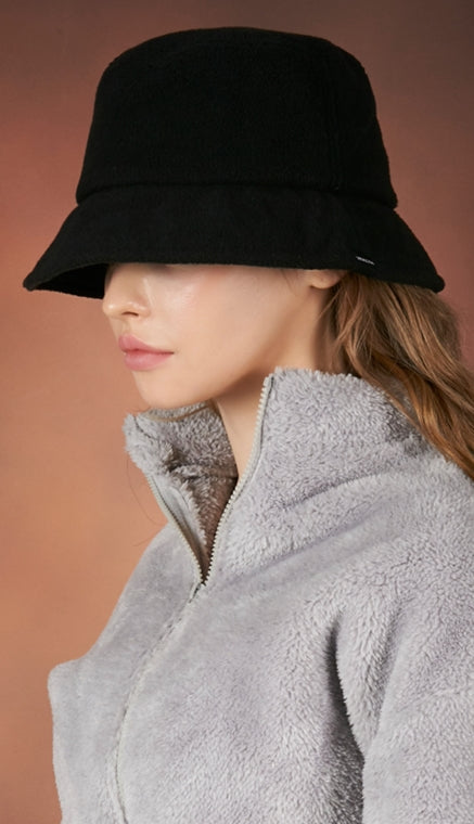 VARZAR(バザール) Minimal Label Fleece Bucket Hat black