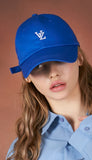 VARZAR(バザール) Monogram Soft Overfit Ball Cap blue