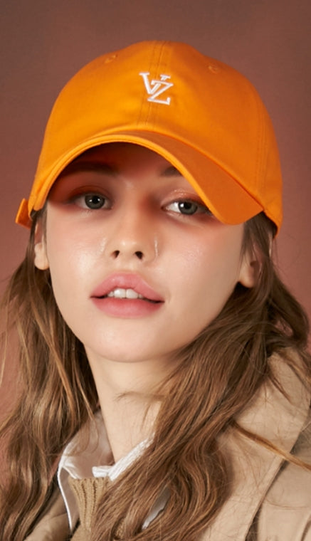 VARZAR(バザール) Monogram Soft Overfit Ball Cap orange