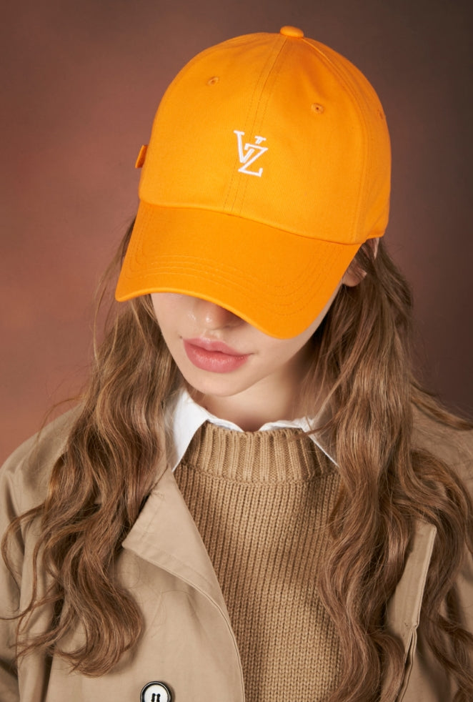 VARZAR(バザール) Monogram Soft Overfit Ball Cap orange