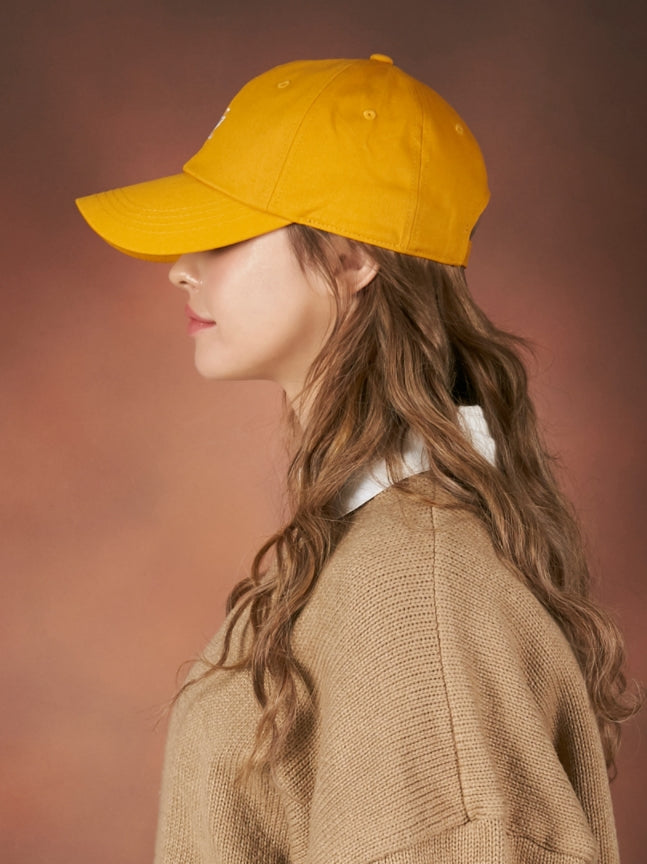 VARZAR(バザール) Monogram Soft Overfit Ball Cap yellow